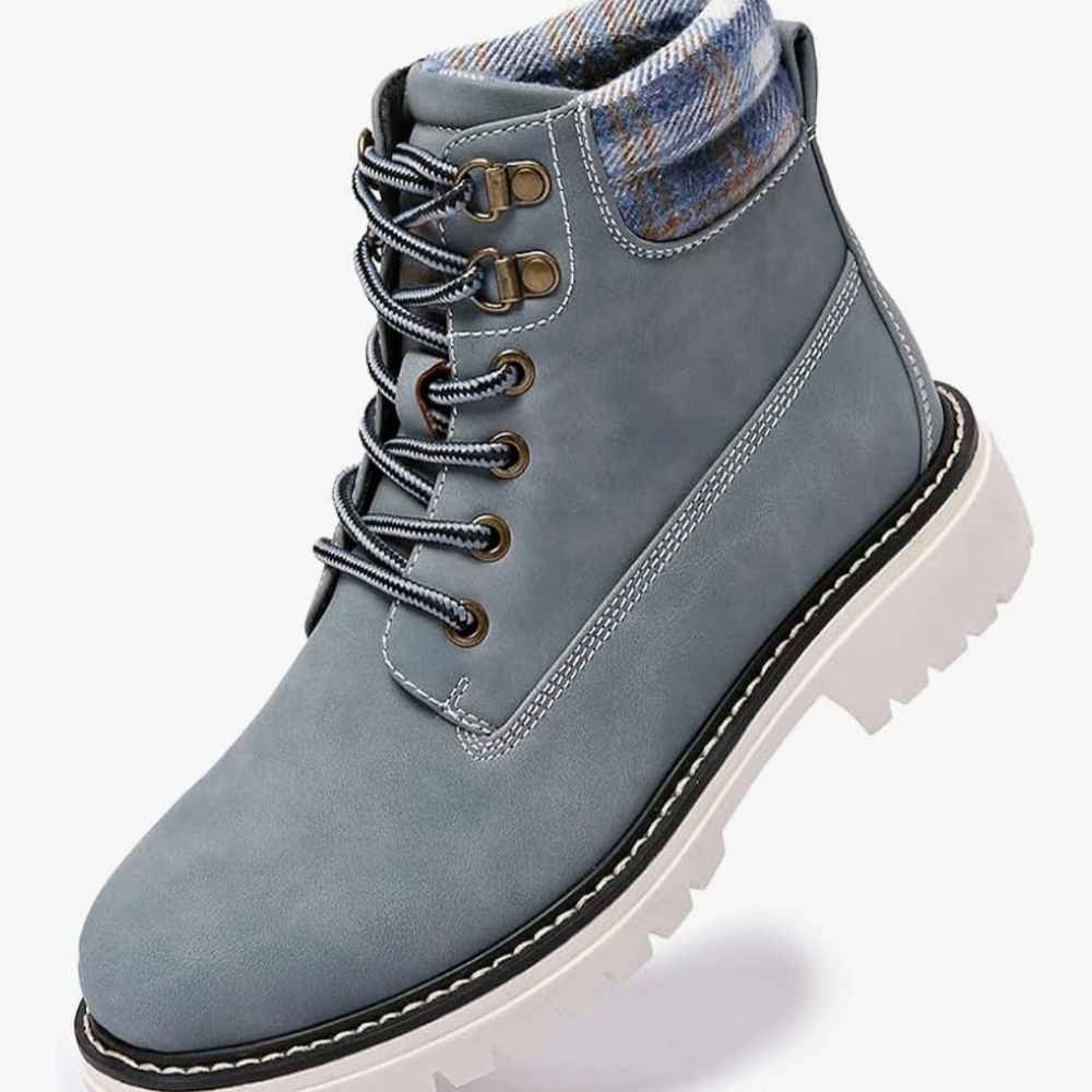 Women's Waterproof Hiking Boots - Lightweight Non-Slip AStylish Blue Men's Boots